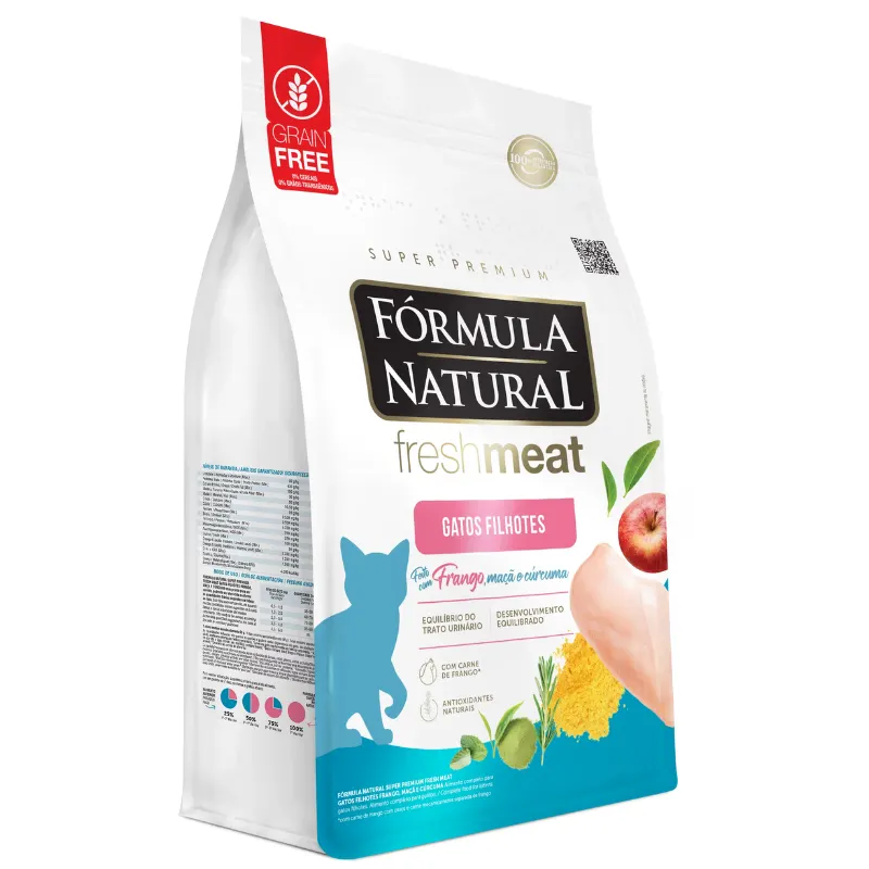 Ração Fórmula Natural Fresh Meat para Gatos Filhotes Sabor Frango 7 Kg