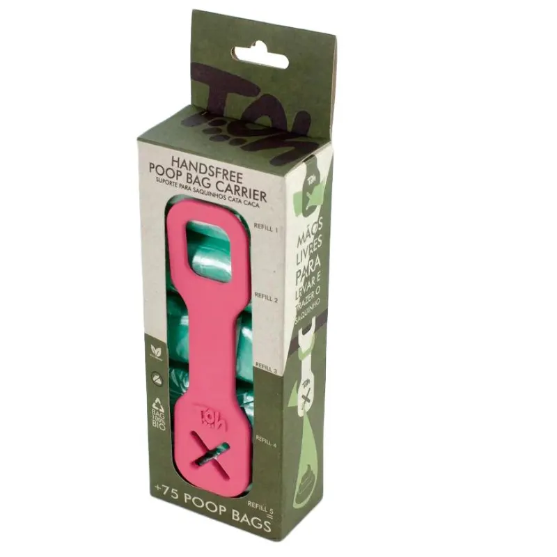 Caixa  Suporte Poop Bag com 5 Refis Bio Fiji Toh