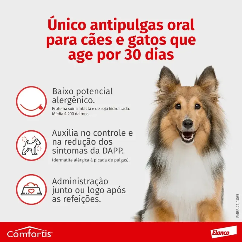 Combo Comfortis Caixa com 3 Comprimidos 1620 mg para Cães de 27 a 54 Kg