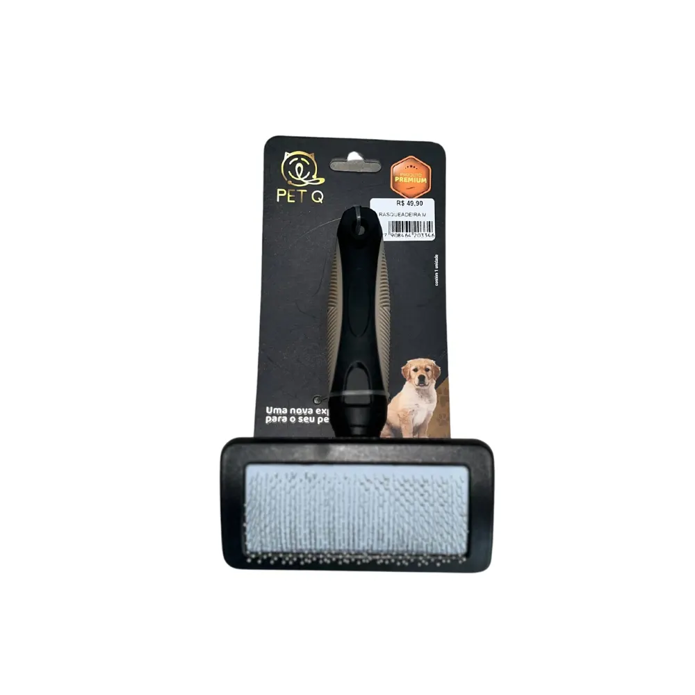 Rasqueadeira Bom Amigo para Cães - Média