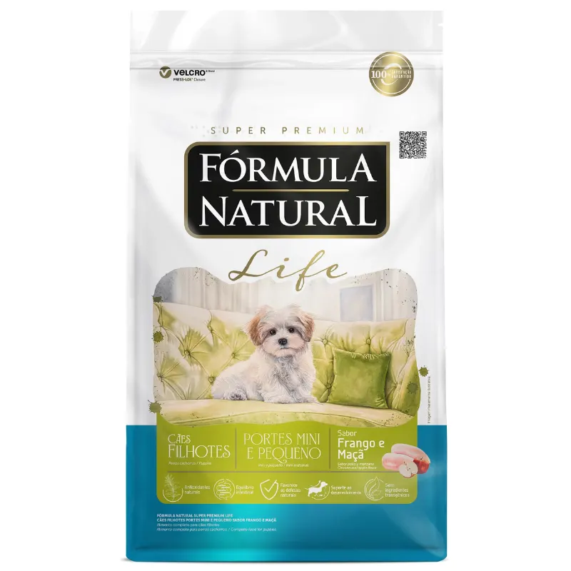 Ração Fórmula Natural Life Cães Filhotes Raças Mini e Pequenas