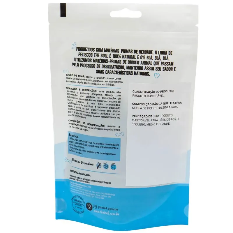 Snack Moela de Frango The Bull 60 g