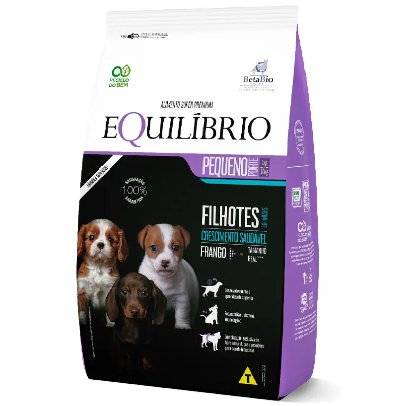 Ração Equilíbrio para Cães Adultos de Pequeno Porte Sabor Frango 1 Kg