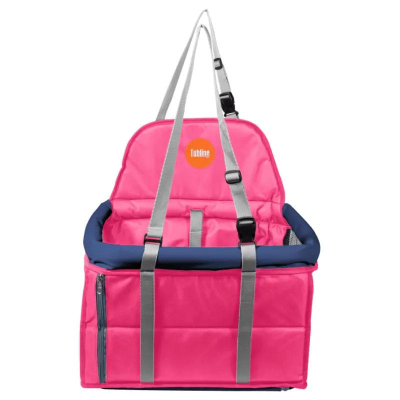 Assento Tubline TransPet Rosa e Azul para Cães e Gatos