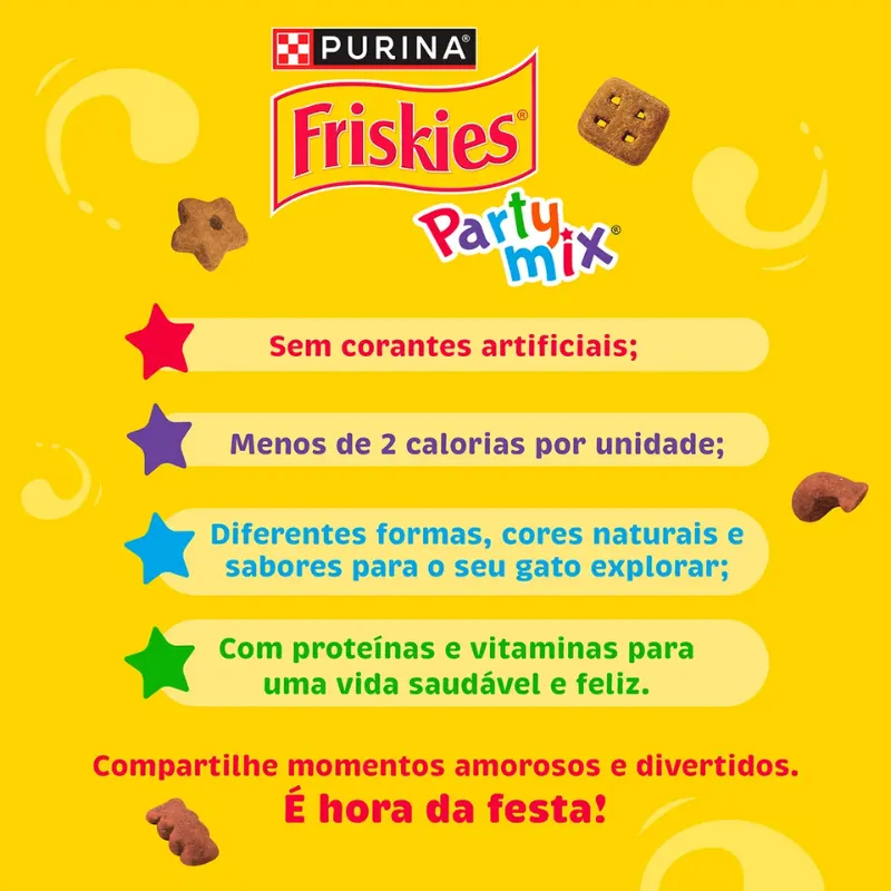 Friskies Petisco Party Mix Salmão 40 g