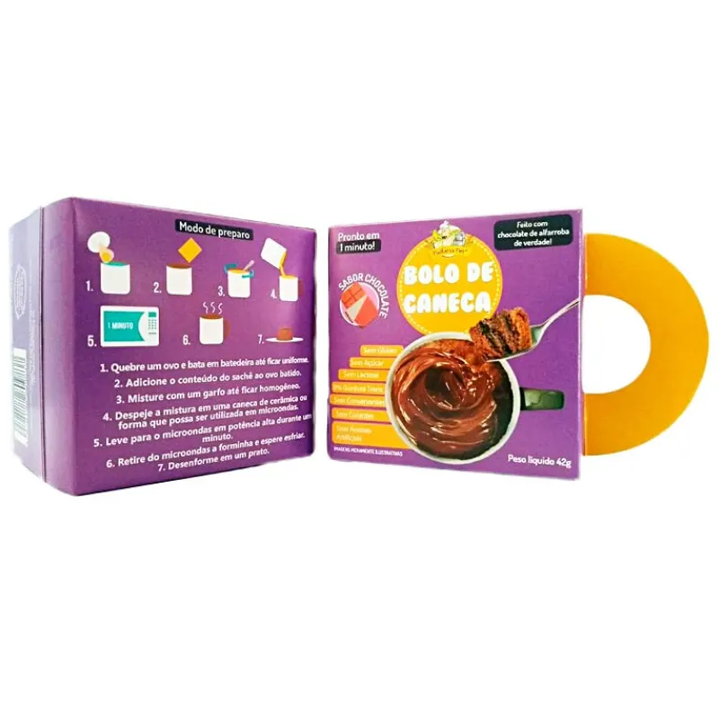 Bolo de Caneca Padaria Pet  Sabor Chocolate para Cães 42 g