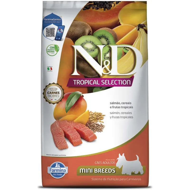 Ração N&D Tropical Cães Adultos Raças Mini e Pequenas Salmão 2 Kg