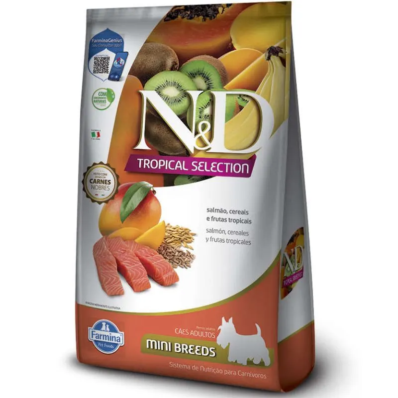 Ração N&D Tropical Cães Adultos Raças Mini e Pequenas Salmão 2 Kg