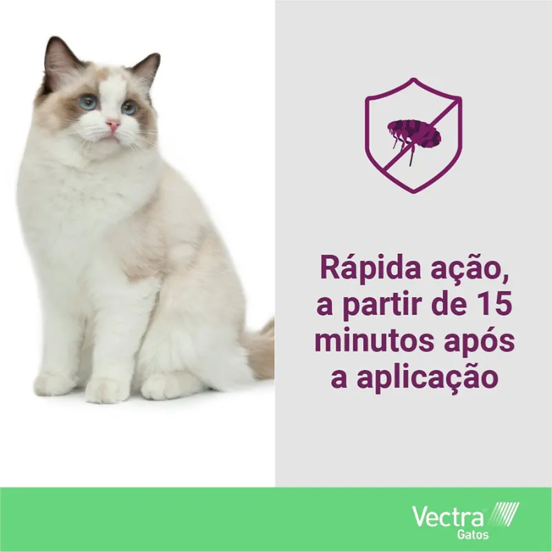 Anti Pulgas Ceva Vectra para Gatos1 Ml 3 Pipetas