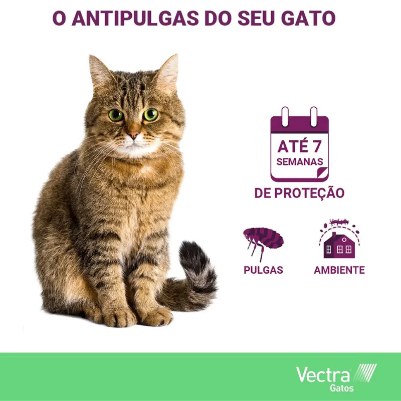 Anti Pulgas Ceva Vectra para Gatos1 Ml 3 Pipetas