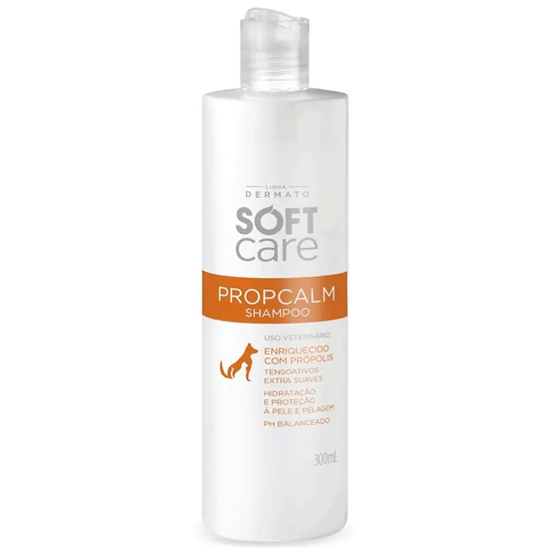 Shampoo Soft Care Propcalm para Cães e Gatos 300 ml