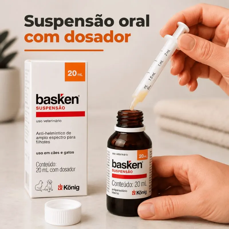 Vermifugo Basken Suspensão König 20 ml