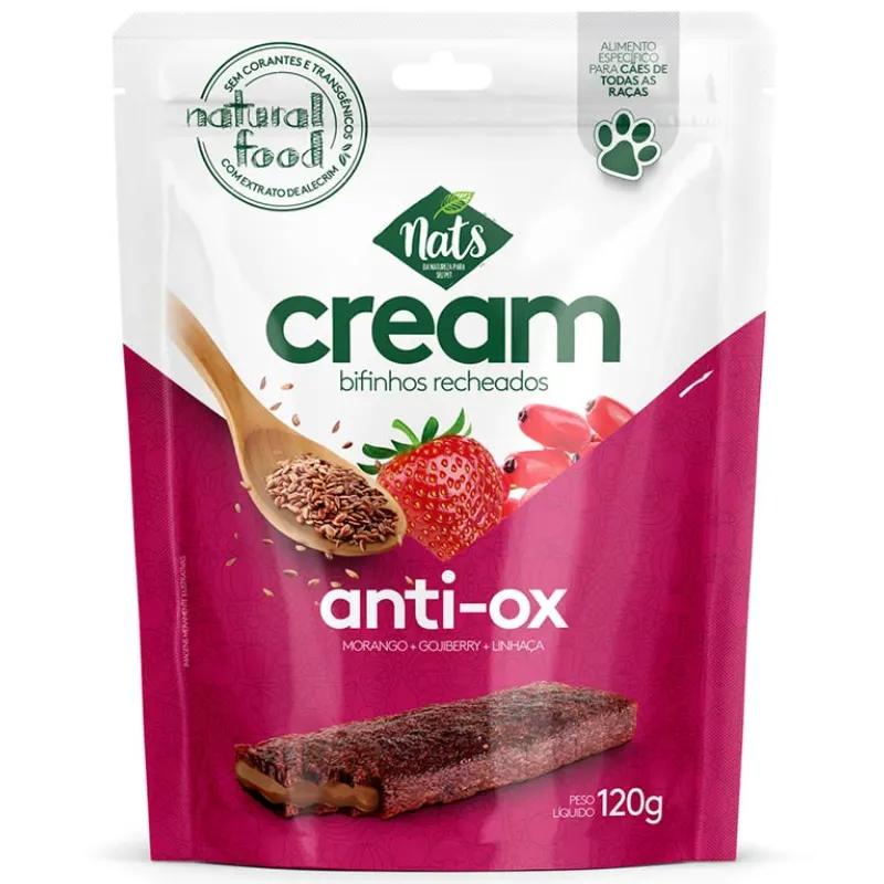 Cream Bifinhos Recheados Nats Anti-ox 120 g