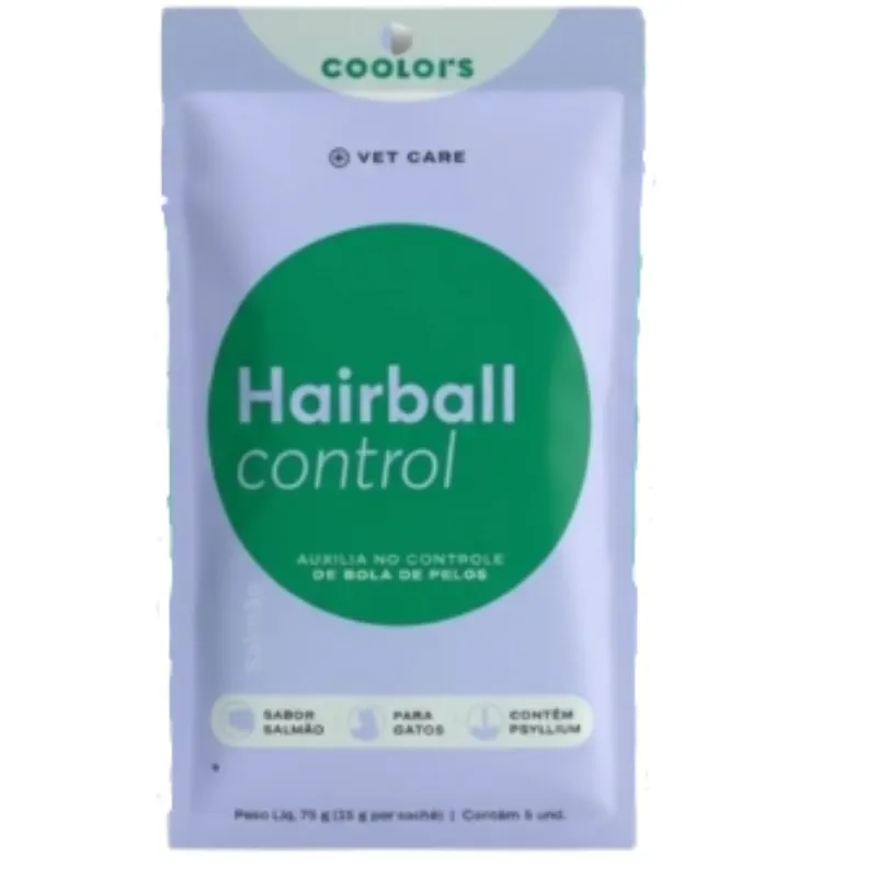 Petisco Coolors Natural Stick Cat Hairball Salmão  450 g