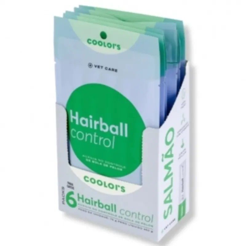 Petisco Coolors Natural Stick Cat Hairball Salmão  450 g