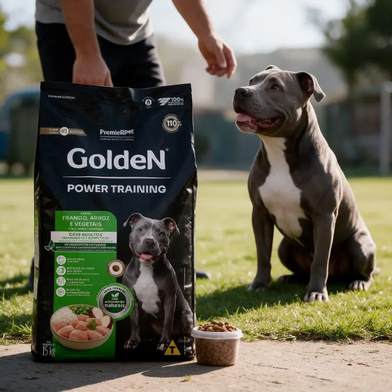 Ração Golden Power Training Cães Adultos Frango e Arroz 15kg
