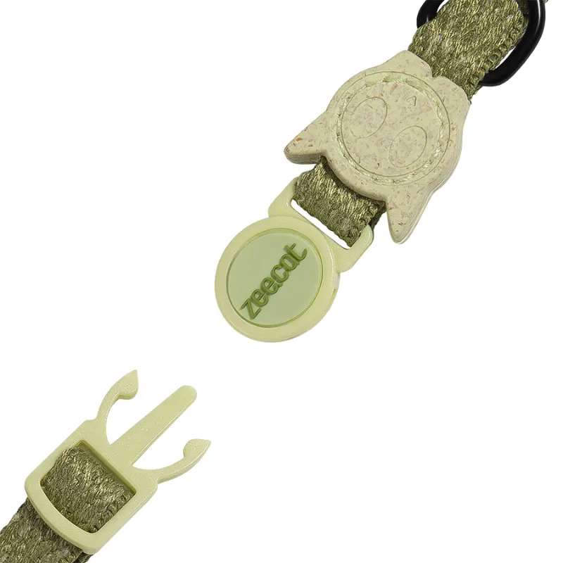 Coleira Zee.Cat para Gatos Padrão Moss Naturals