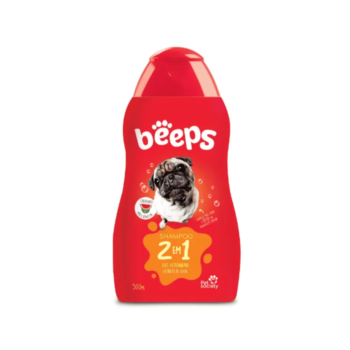 Shampoo Beeps Pet Society Beeps 2 em 1/Para Cães 500ml