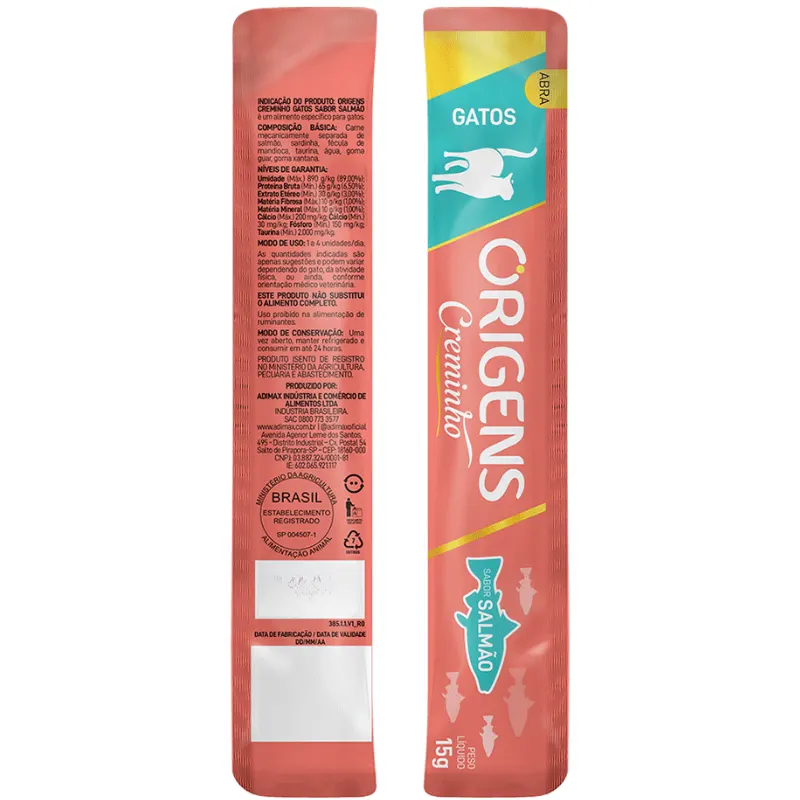 Origens Creminho Sabor Salmão 60 g