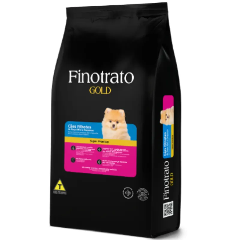 Ração Finotrato Gold Cães Filhotes de Raças Mini e Pequenas 15 Kg
