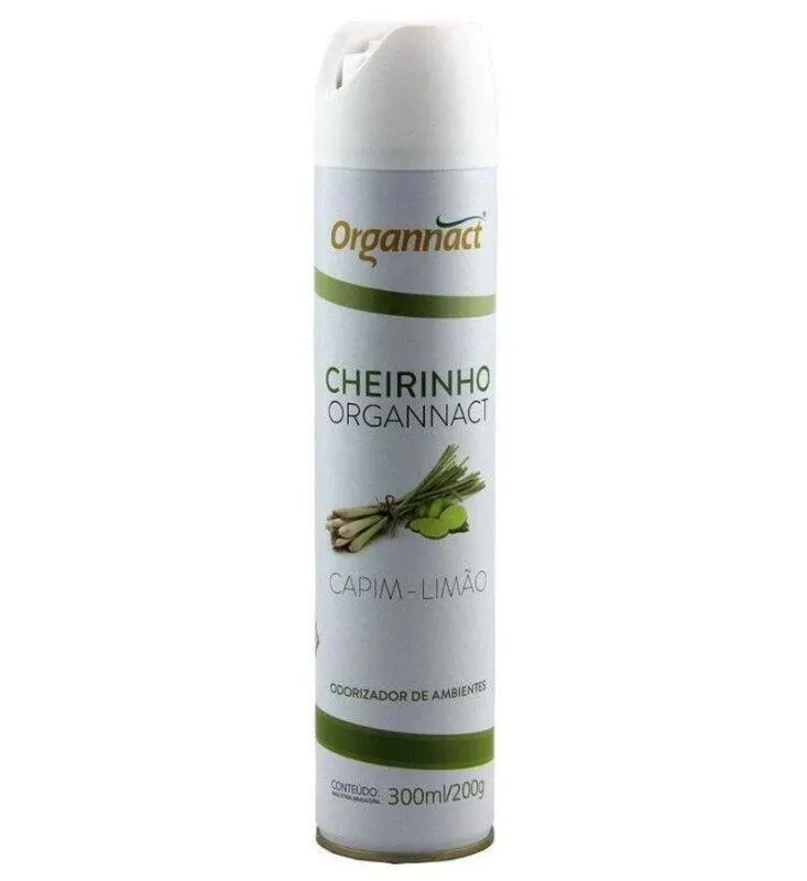 Aromatizador Organnact Cheirinho Capim e Limão 300ml