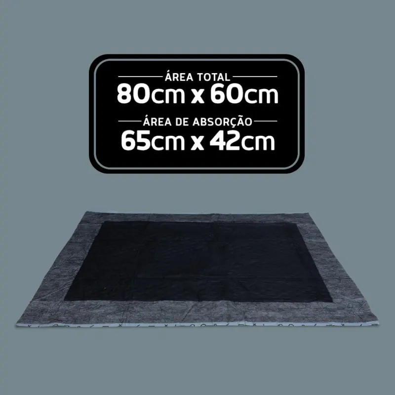 Mr Dry Tapete Higiênico Black 30 Un 80x60