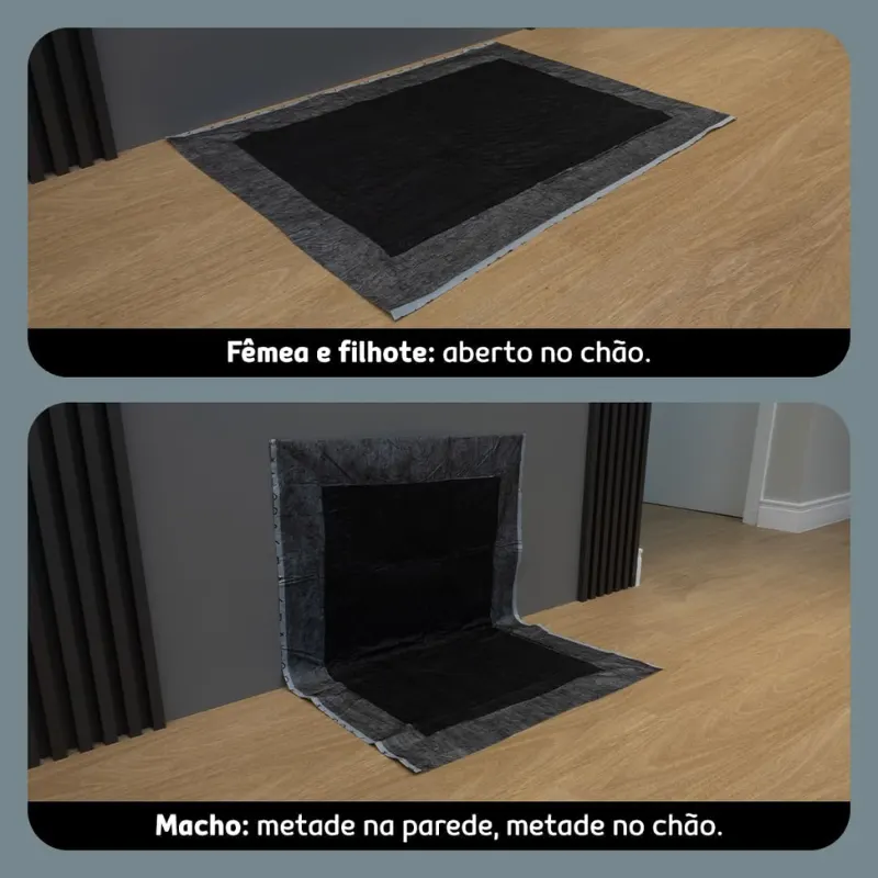 Mr Dry Tapete Higiênico Black 30 Un 80x60
