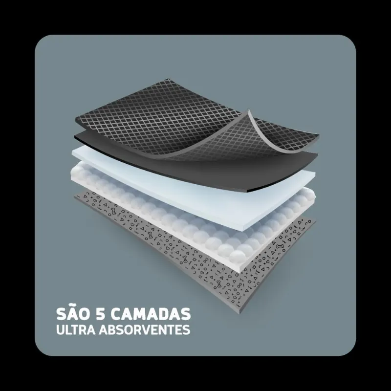 Mr Dry Tapete Higiênico Black 30 Un 80x60