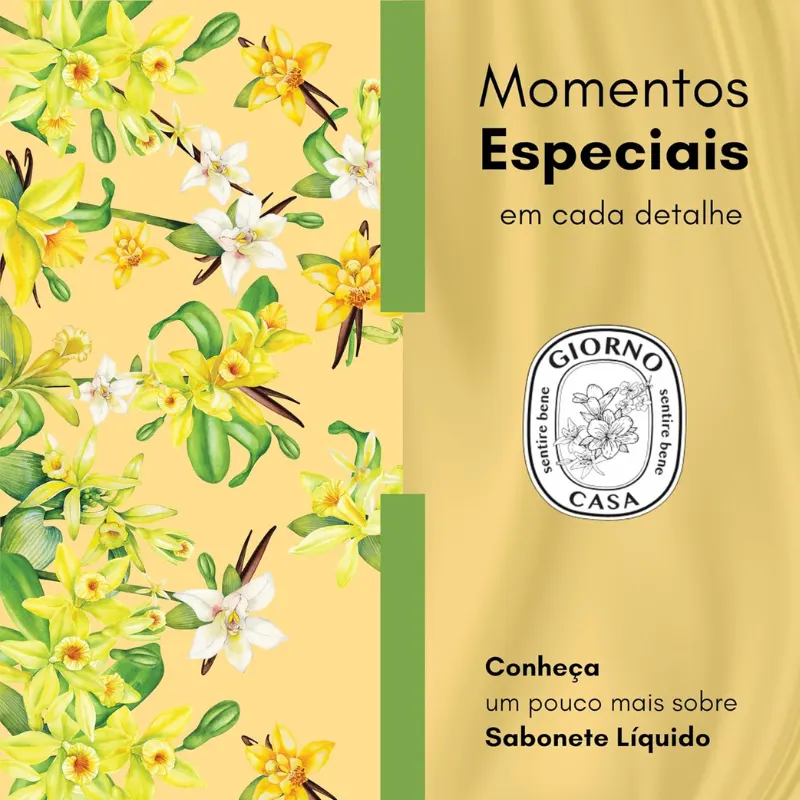 Giorno Casa Sabonete Liquido Flor de Baunilha 350 ml