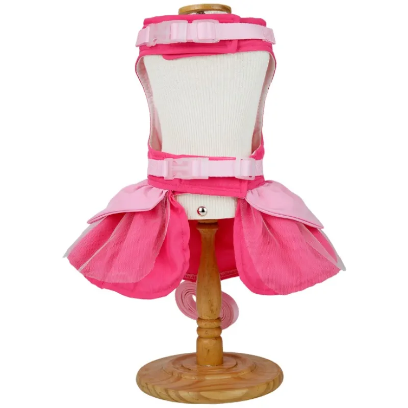 Vestido Lady Aurora Rosa Bonito pra Cachorro GG