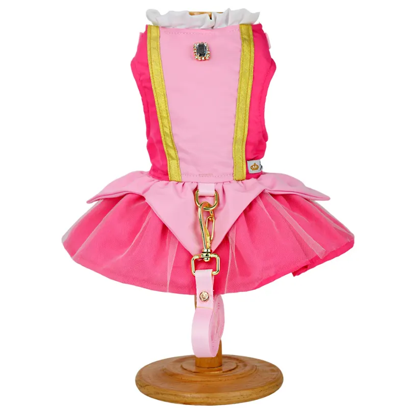 Vestido Lady Aurora Rosa Bonito pra Cachorro GG