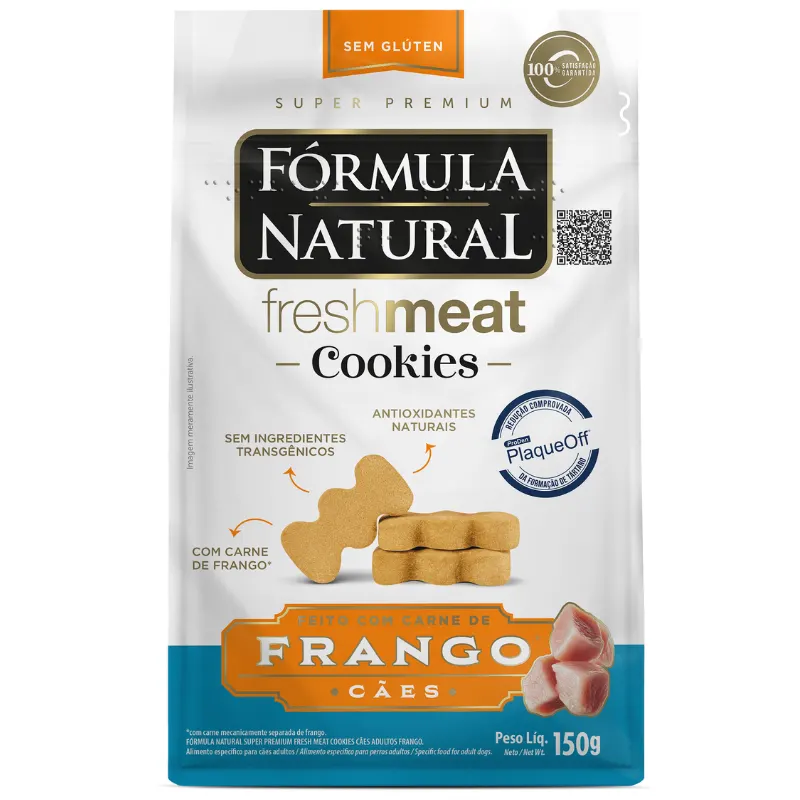 Fórmula Natural Super Premium Fresh Meat Cookies Cães Adultos Frango 150 g