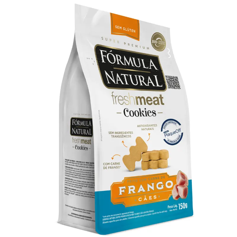 Fórmula Natural Super Premium Fresh Meat Cookies Cães Adultos Frango 150 g