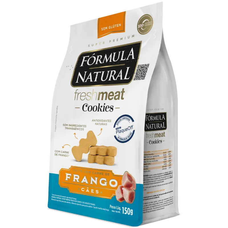 Fórmula Natural Super Premium Fresh Meat Cookies Cães Adultos Frango 150 g