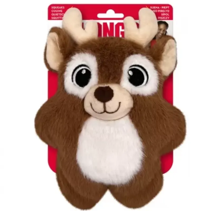 Brinquedo Kong Holiday Snuzzles Reindeer Médium