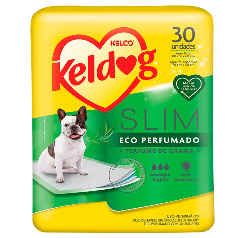 Keldog Tapete Higiênico Slim Ultra Dry Eco Perfumado 30 Un