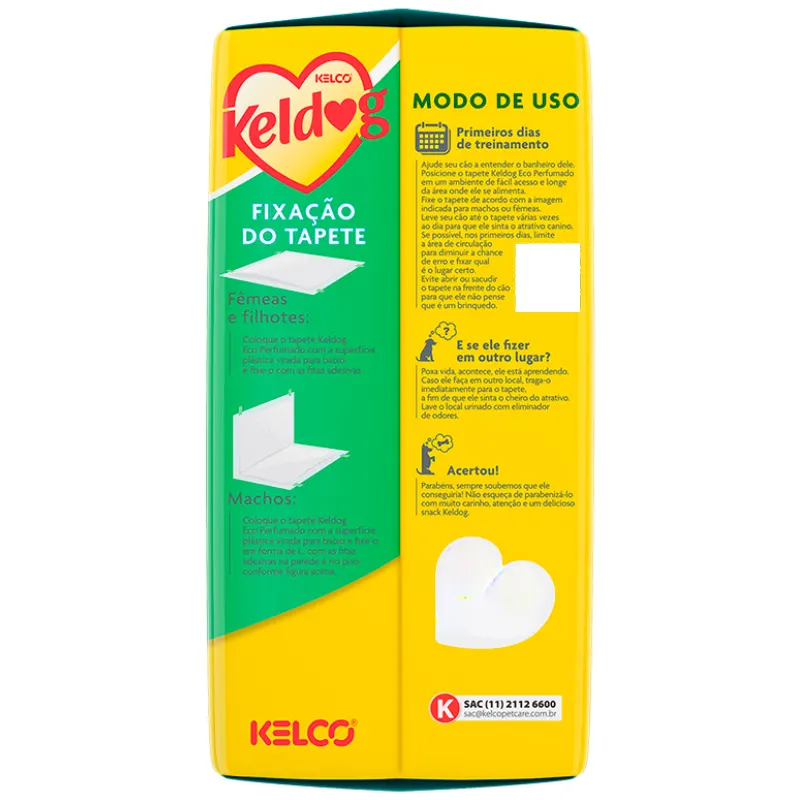 Keldog Tapete Higiênico Slim Ultra Dry Eco Perfumado 30 Un