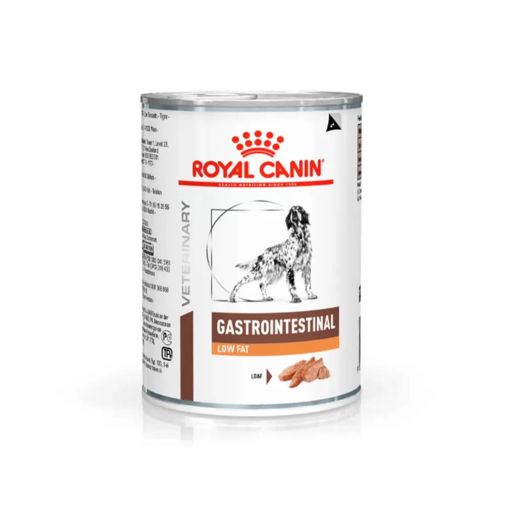Ração Úmida Royal Gastrointestinal Low Fat Cães Adultos 410g