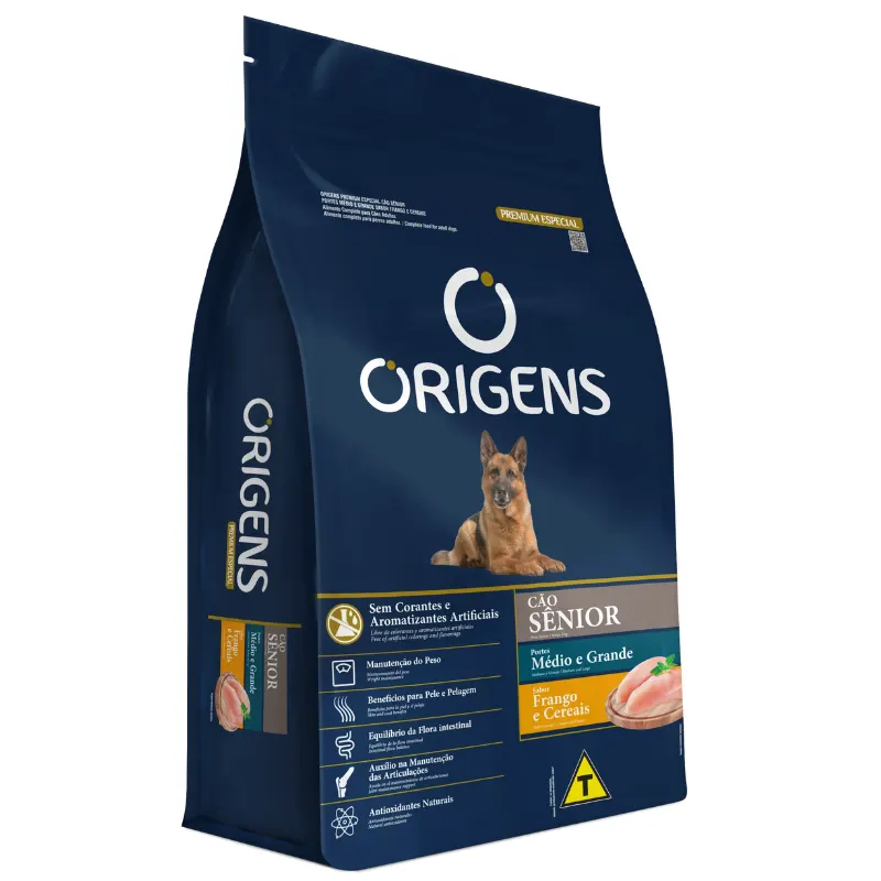 Origens Cão Sênior Médio Grande 15 Kg