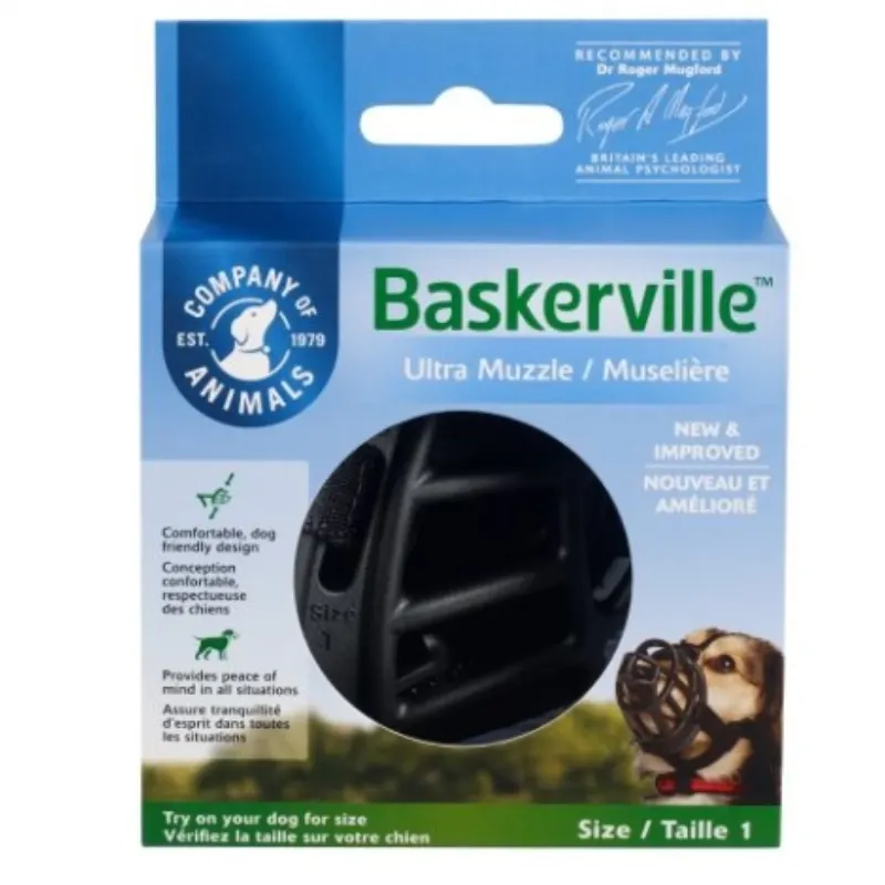 Focinheira CA Baskerville Preta 1-Xp