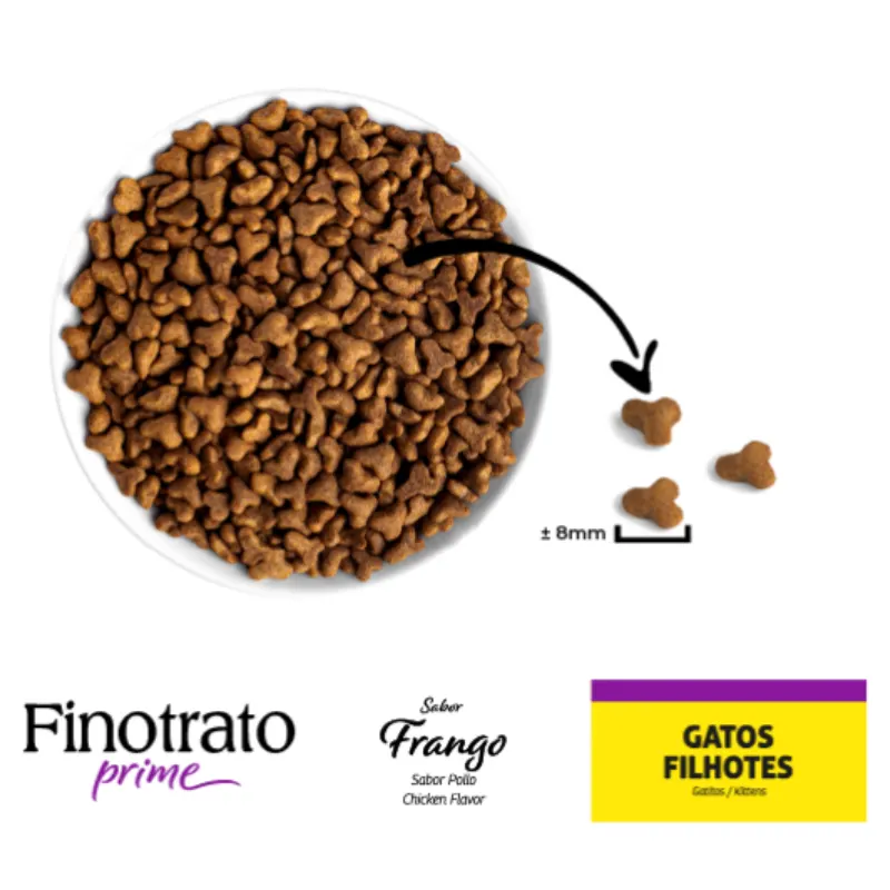 Ração Finotrato Prime Frango para Gatos Filhotes 10,1 Kg