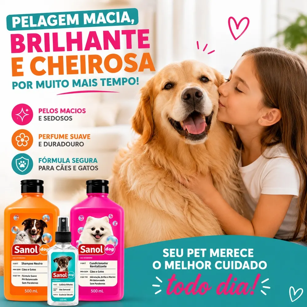 Kit Shampoo Sanol Dog