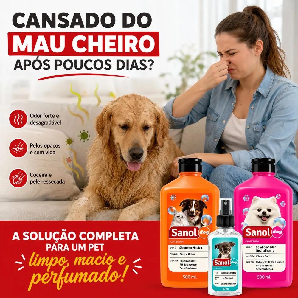 Kit Shampoo Sanol Dog