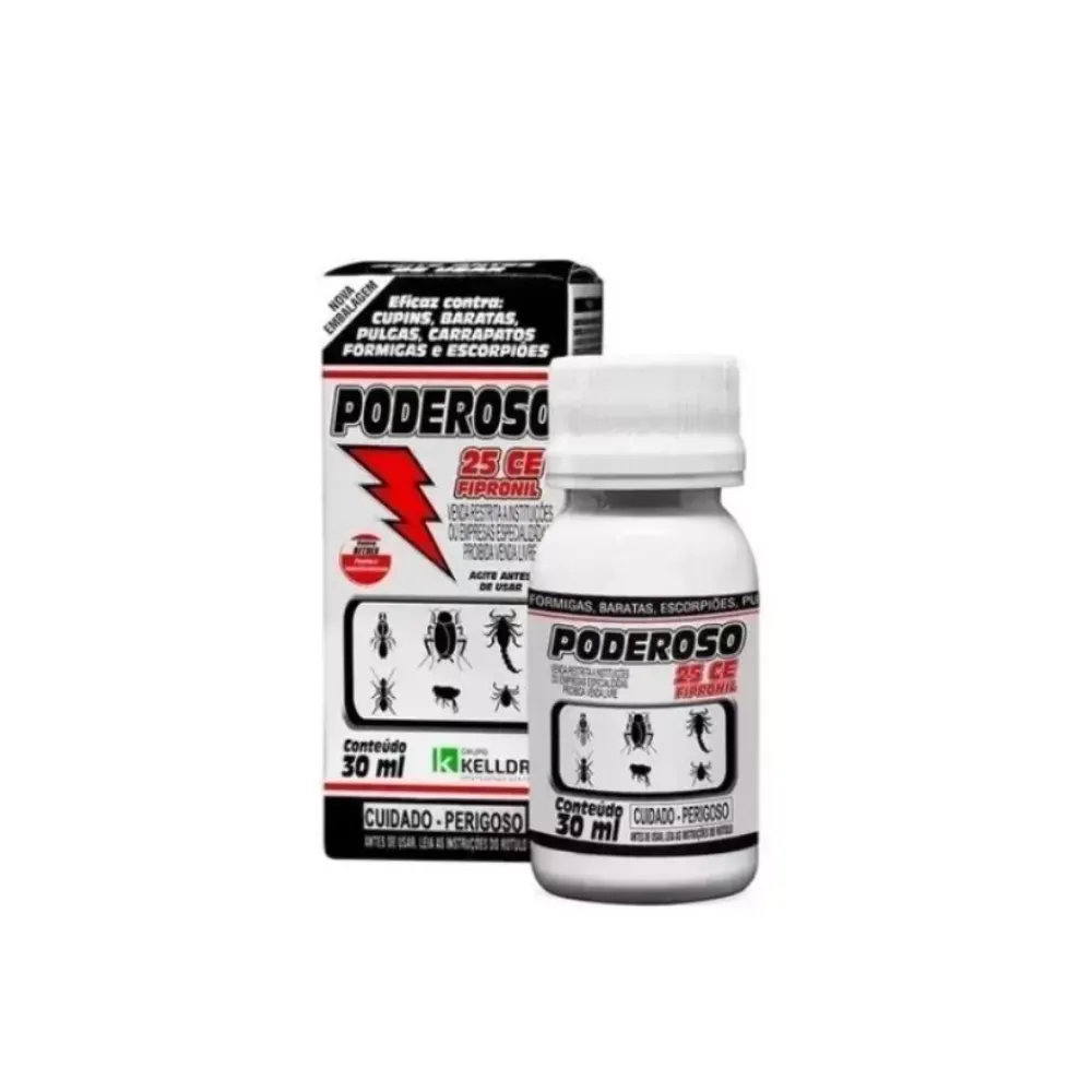 Poderoso 25CE 30ml Combate Carrapato/Pulgas