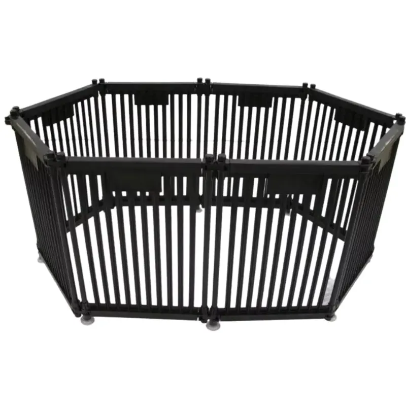 Cercado Modular Divipets com 8 lados - Preto