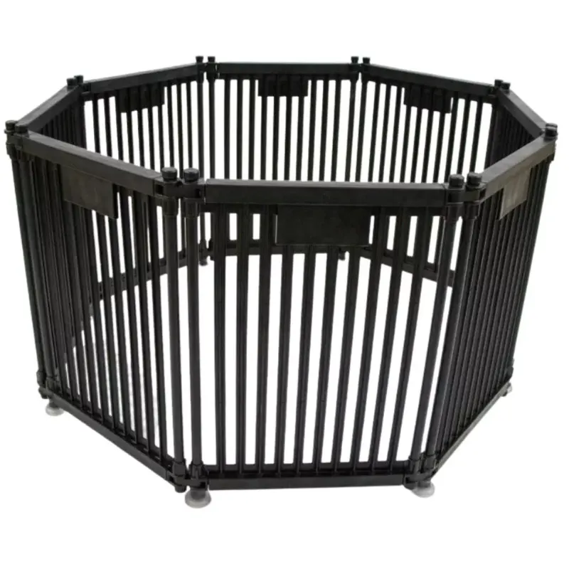 Cercado Modular Divipets com 8 lados - Preto