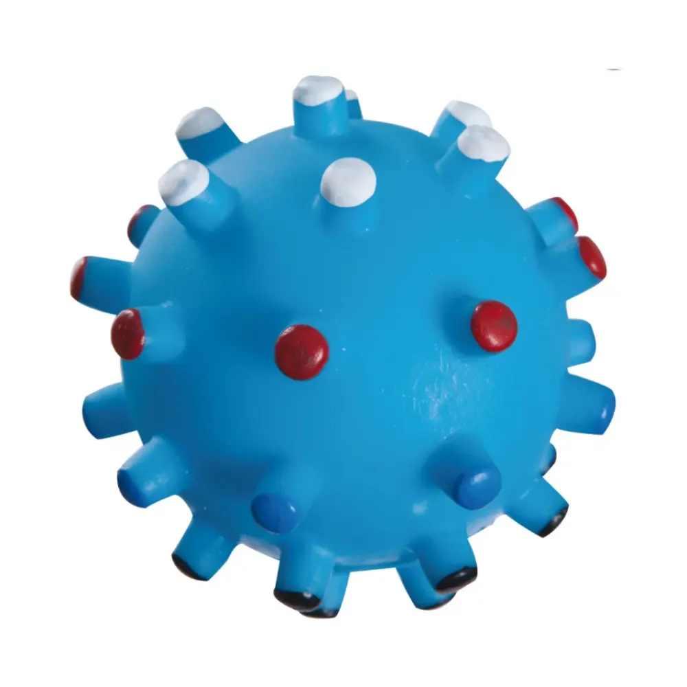 Brinquedo de Vinil Bola Espinho Azul 7,5cm - Home Pet