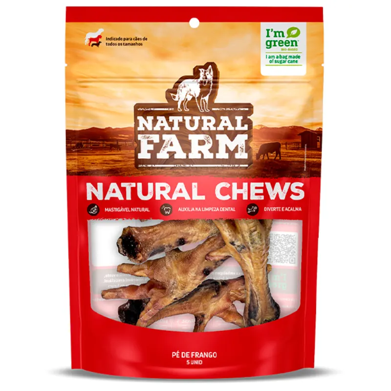 Osso Natural Farm Ultra Premium Pé de Frango para Cães 60 g