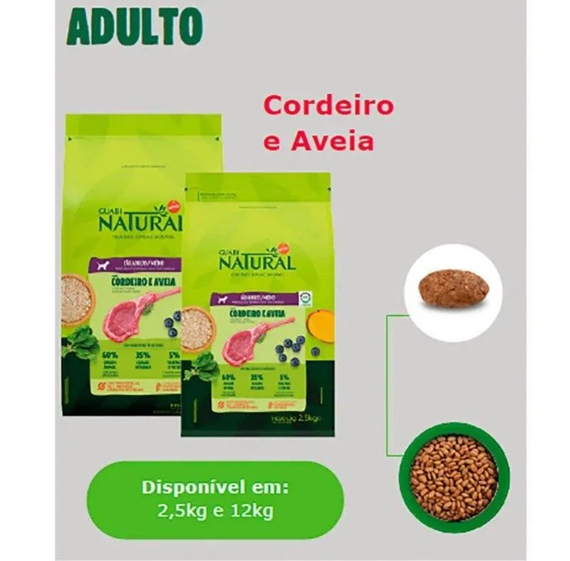 Ração G Natural Cães ADT Médio Cordeiro e Aveia 2,5kg