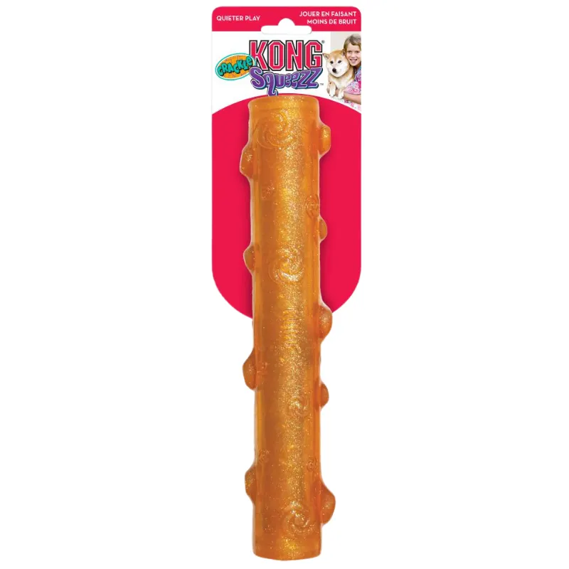 Brinquedo Kong Squeezz Crackle Stick Large Cores Sortidas